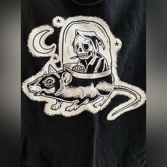Skeleton and Rat Tank Top size Small - Picture 3 of 3